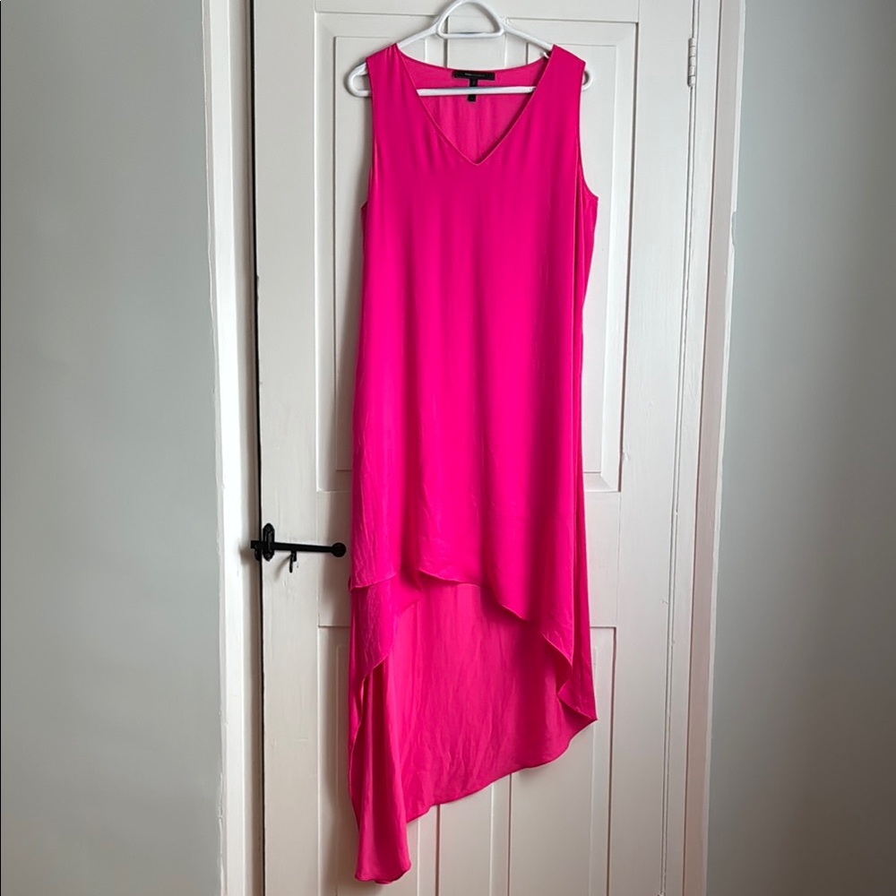 BCBGMaxAzria Pink Asymmetrical High-Low Sundress